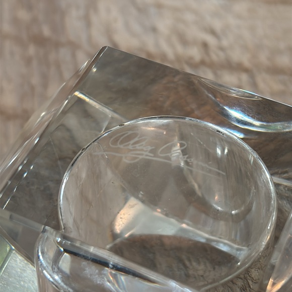 Vintage Oleg Cassini Crystal Votive Accent. Item 226. - Picture 4 of 4